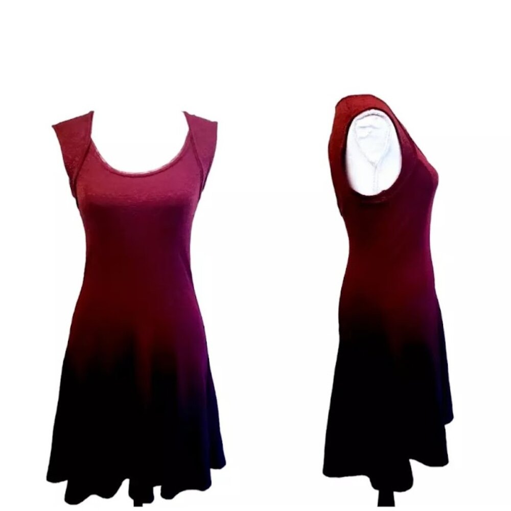 URBAN OUTFITTERS / SILENCE + NOISE Dress, Red Nylon Sleeveless Boho Casual, M - Picture 3 of 14
